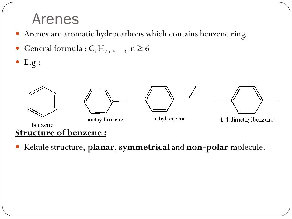 What is the structure of the phenyl ring?